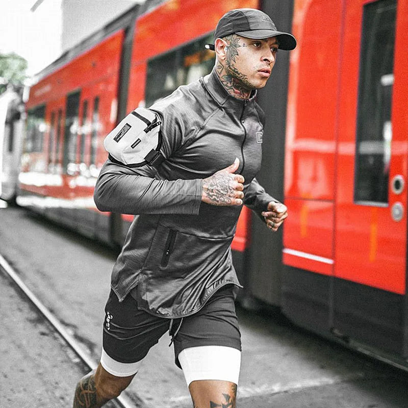 Men Fitness Hoodies Sweatshirt Men's Gym Bodybuilding Fleece Running Exercise Sweatshirts Casual Clothing