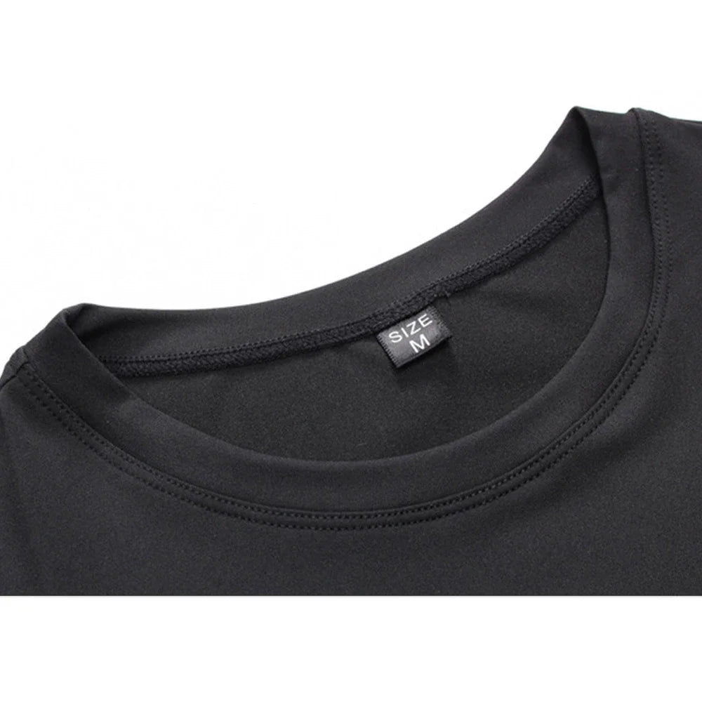 Men's Summer Sleeveless Compressed Shirt Fitness Vest Running Sport Gym Shirts Casual High Quality Tops Quick Dry Male Clothing