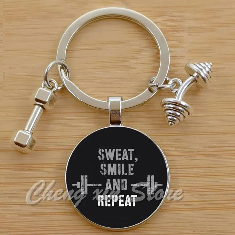 Gym Keyring Keychain Suitable For Bodybuilding Athletes Heavy Men Boys Bodybuilding Sports Unisex Men Tactical Rock Keyring Keyc