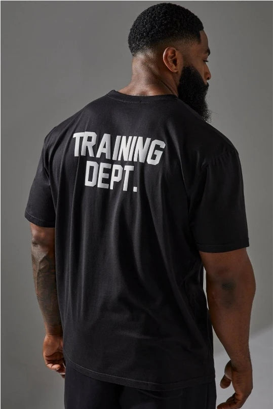 "training Dept." oversized T-shirt