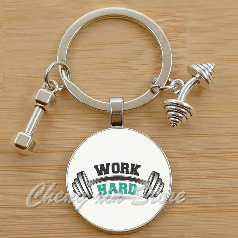 Gym Keyring Keychain Suitable For Bodybuilding Athletes Heavy Men Boys Bodybuilding Sports Unisex Men Tactical Rock Keyring Keyc