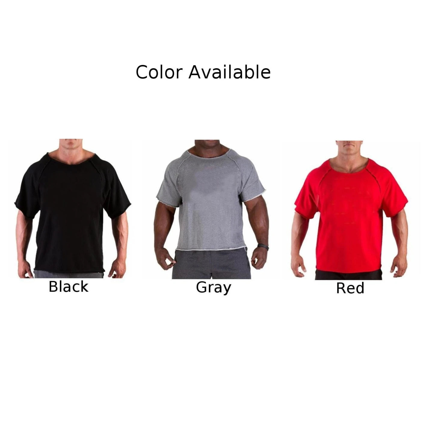 Men Casual Round Neck Cotton T-shirt Fitness Gym Wear Bodybuilding Workout Tee Fashion Edition Type Half-sleeved Top Breathable