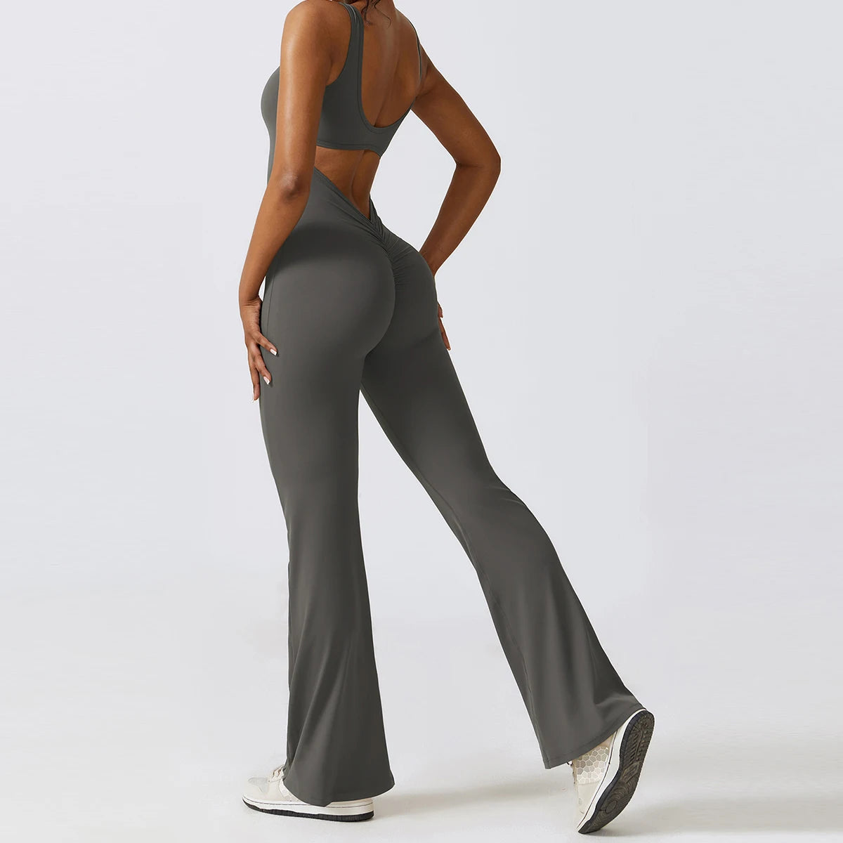 Back V Jumpsuit Gym Set Women Training Yoga Suit Sportswear Women Sports Jumpsuit Fitness Rompers Stretch Workout Bodysuits