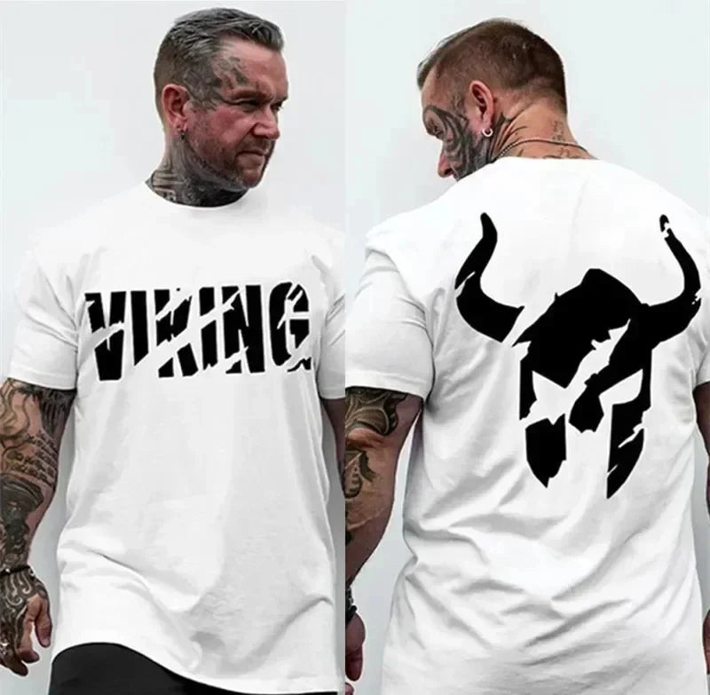 Summer Workout Training 3D Printed Viking T-shirt Sport Men's T-shirt Gym Workout Breathable Outdoor Casual Running Top