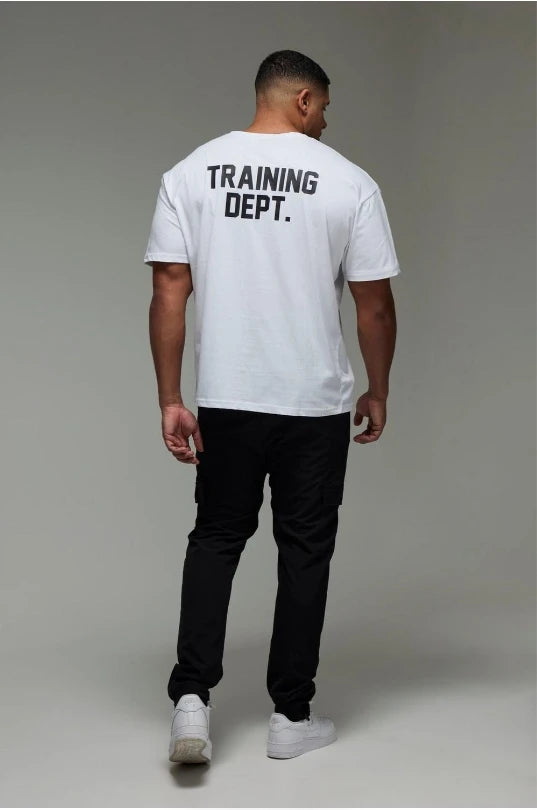"training Dept." oversized T-shirt