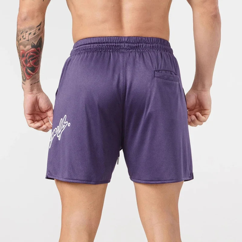 Trend Men's Mesh Beach Swim Casual Shorts Man Quick Dry Loose Basketball Jogger Short Pants Gym Fitness Sport Running Sweatpants