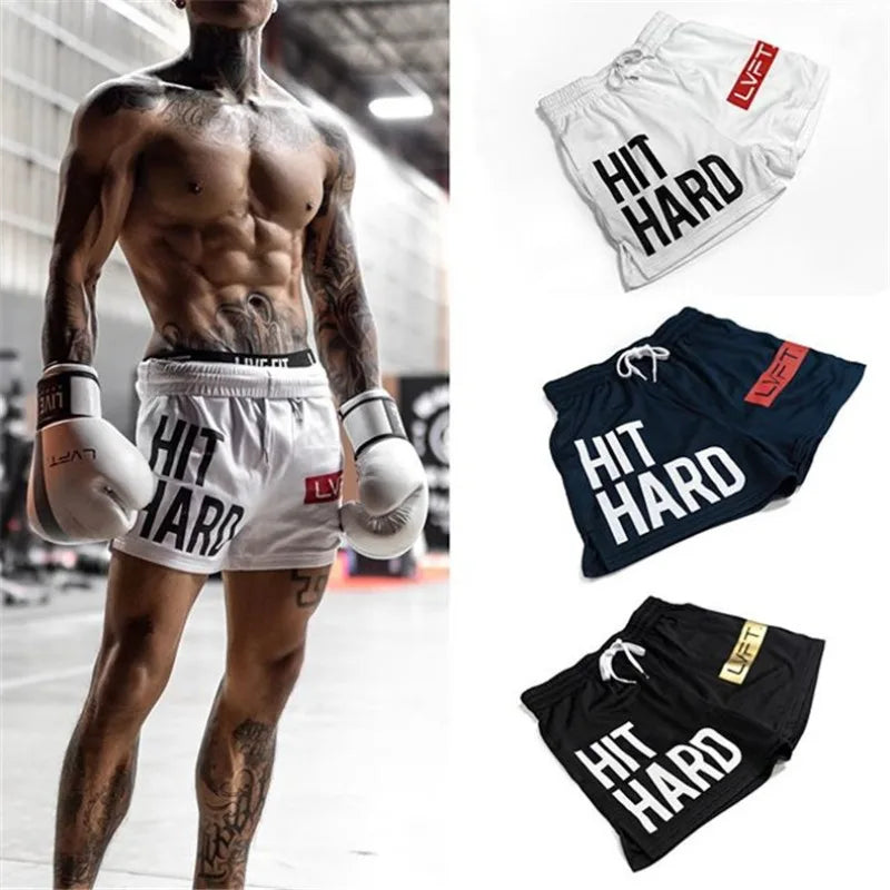 Men's Quick-Dry Breathable Workout Shorts Gym Running Basketball Training Bodybuilding Summer Fitness Athletic Jogger Shorts