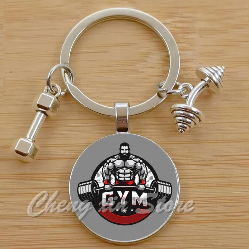 Gym Keyring Keychain Suitable For Bodybuilding Athletes Heavy Men Boys Bodybuilding Sports Unisex Men Tactical Rock Keyring Keyc