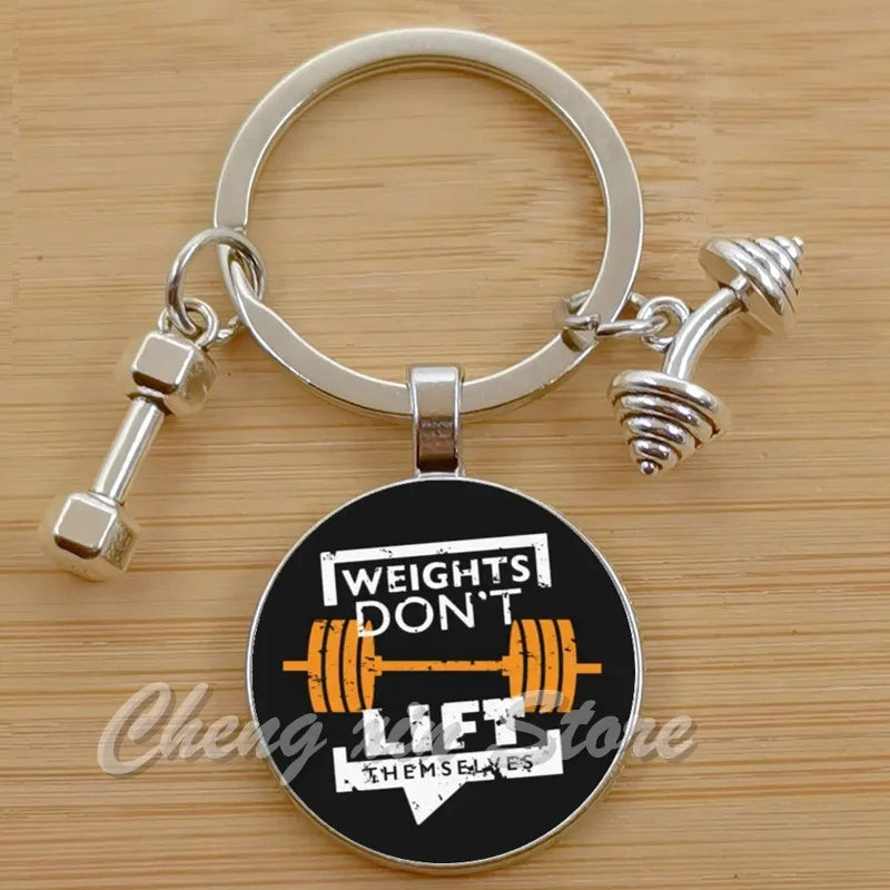 Gym Keyring Keychain Suitable For Bodybuilding Athletes Heavy Men Boys Bodybuilding Sports Unisex Men Tactical Rock Keyring Keyc