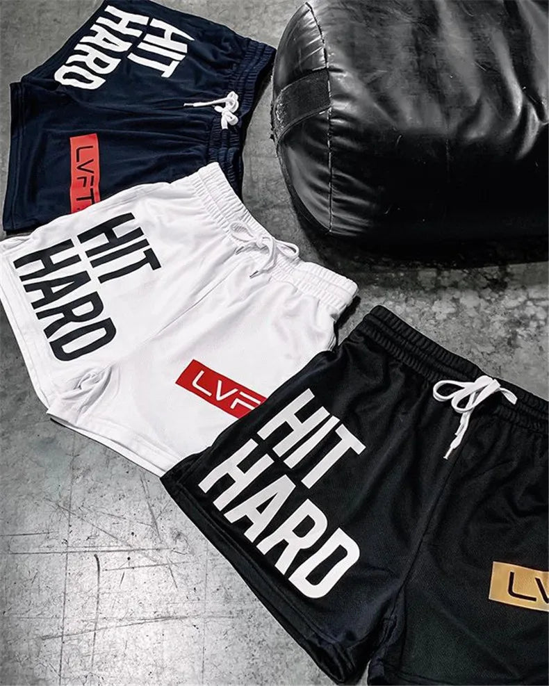 Men's Quick-Dry Breathable Workout Shorts Gym Running Basketball Training Bodybuilding Summer Fitness Athletic Jogger Shorts
