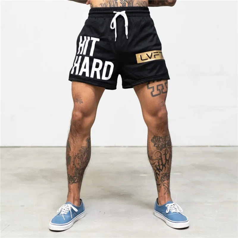 Men's Quick-Dry Breathable Workout Shorts Gym Running Basketball Training Bodybuilding Summer Fitness Athletic Jogger Shorts