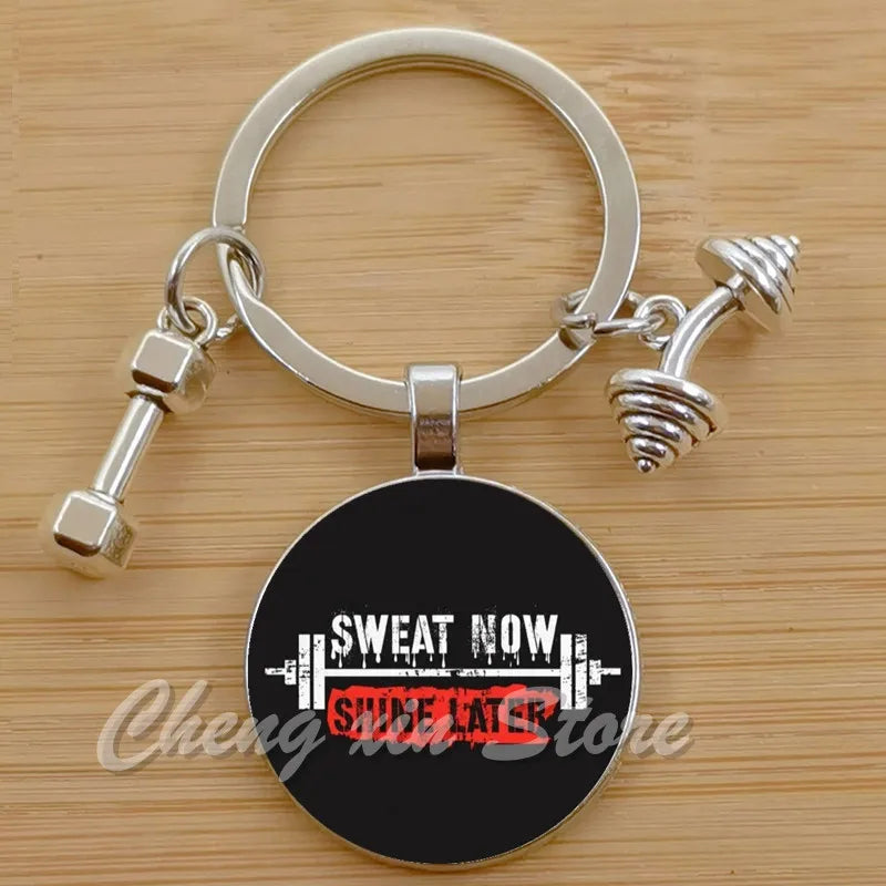 Gym Keyring Keychain Suitable For Bodybuilding Athletes Heavy Men Boys Bodybuilding Sports Unisex Men Tactical Rock Keyring Keyc