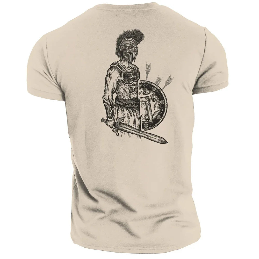 2024 New Summer Top Fashion Breathable Men's 3Dt Shirt Fitness Sports Outdoor Viking T-shirt Plus Size Loose Men's Street Shirt