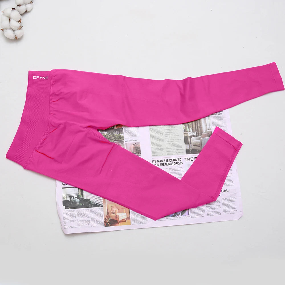 Impact Leggings for Women with logo Scrunch Seamless Yoga Legging Low Ribbed Band Gym Sports Pants High Stretchy Fitness Tights