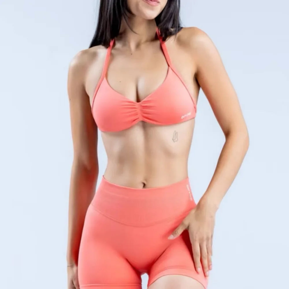 Yoga Impact Strappy Bra Gym Running Sling Underwear Ipmact Suspenders Exercise Seamless Bra Kneading Exercise Yoga Sports Bra