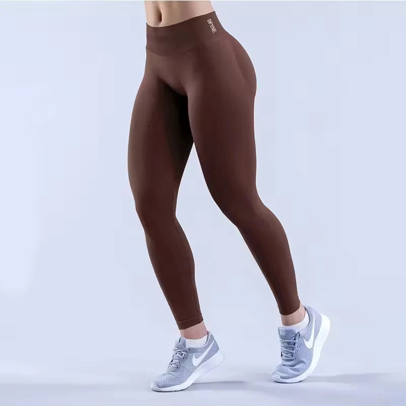Impact Leggings for Women with logo Scrunch Seamless Yoga Legging Low Ribbed Band Gym Sports Pants High Stretchy Fitness Tights