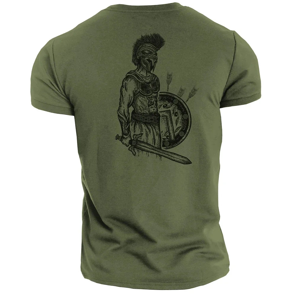2024 New Summer Top Fashion Breathable Men's 3Dt Shirt Fitness Sports Outdoor Viking T-shirt Plus Size Loose Men's Street Shirt