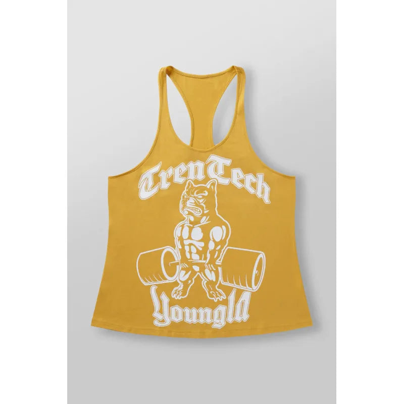 American summer sports and fitness men's vest jogging, fitness fast drying breathable training clothes temperament top