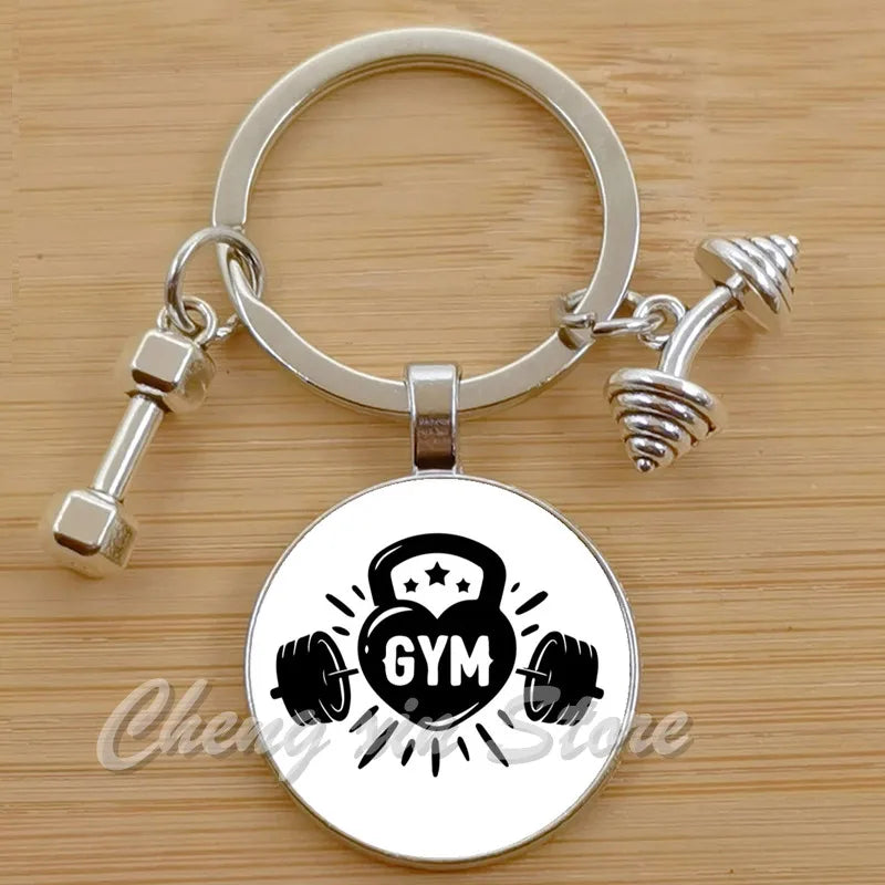 Gym Keyring Keychain Suitable For Bodybuilding Athletes Heavy Men Boys Bodybuilding Sports Unisex Men Tactical Rock Keyring Keyc