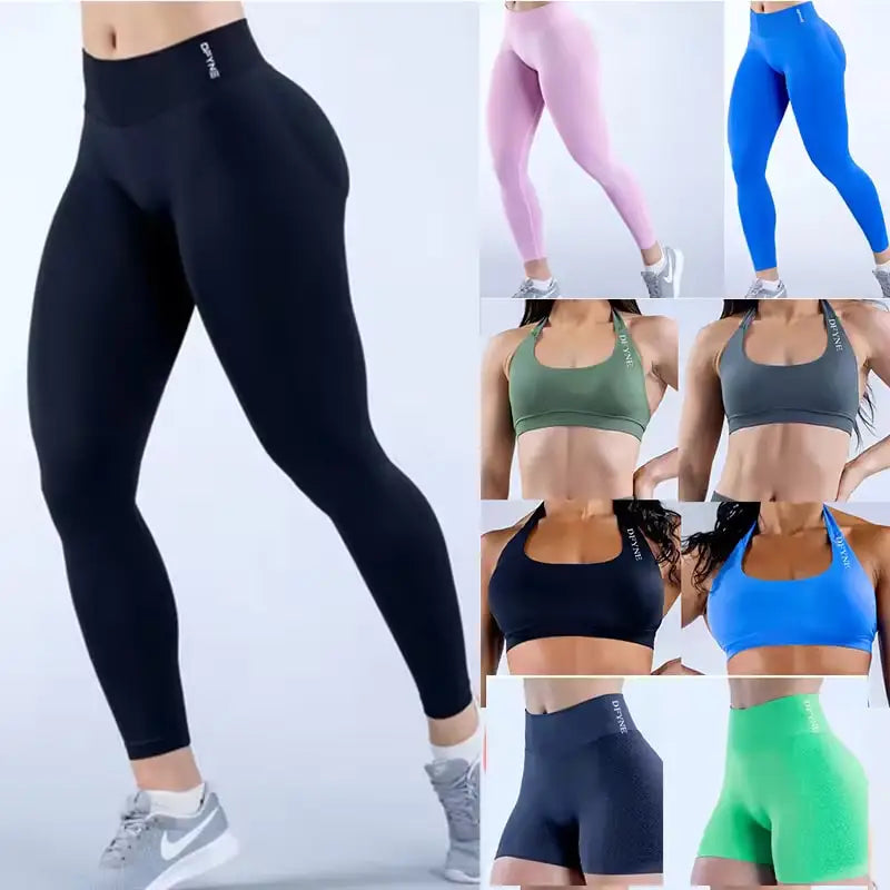 Impact Leggings for Women with logo Scrunch Seamless Yoga Legging Low Ribbed Band Gym Sports Pants High Stretchy Fitness Tights
