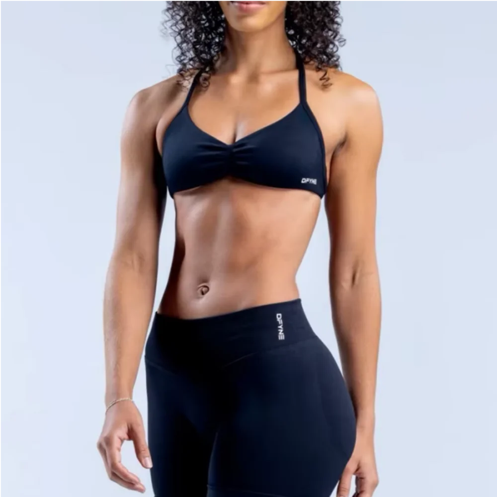 Yoga Impact Strappy Bra Gym Running Sling Underwear Ipmact Suspenders Exercise Seamless Bra Kneading Exercise Yoga Sports Bra
