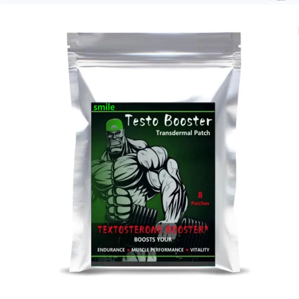 Testosterone Anabolic Booster for Fast Muscle Building - Transdermal Patches Extreme USA-Made Muscle Growth Support Supplement