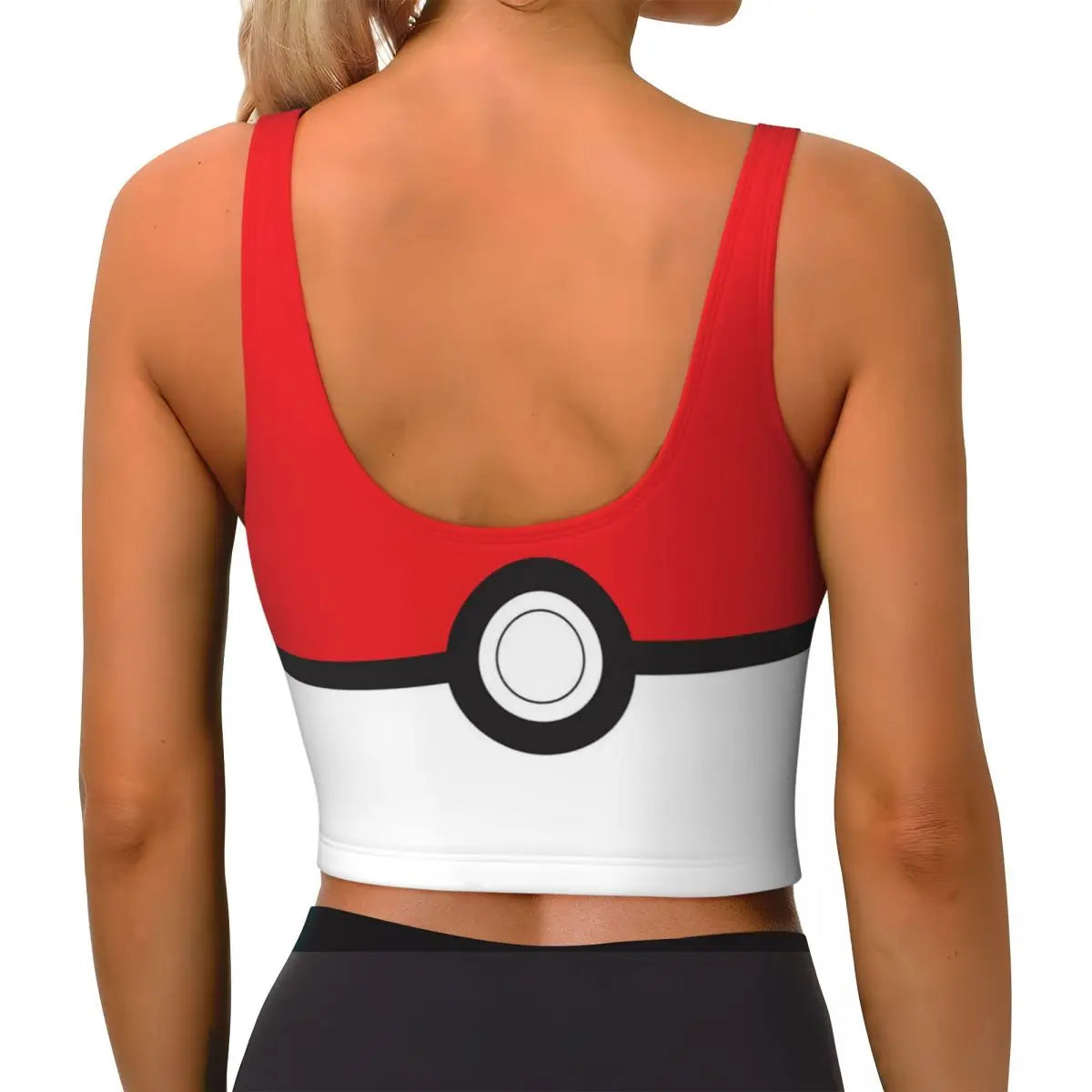 High Impact Pokemon Sports Bra Women Gym Workout Yoga Crop Top