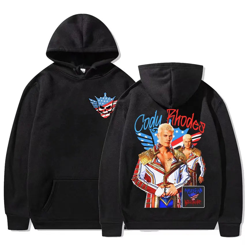 American Nightmare Cody Rhodes Logo Graphic Hoodie Men Women Casual Long Sleeve Sweatshirt Fashion Classic Oversized Hoodies Y2k