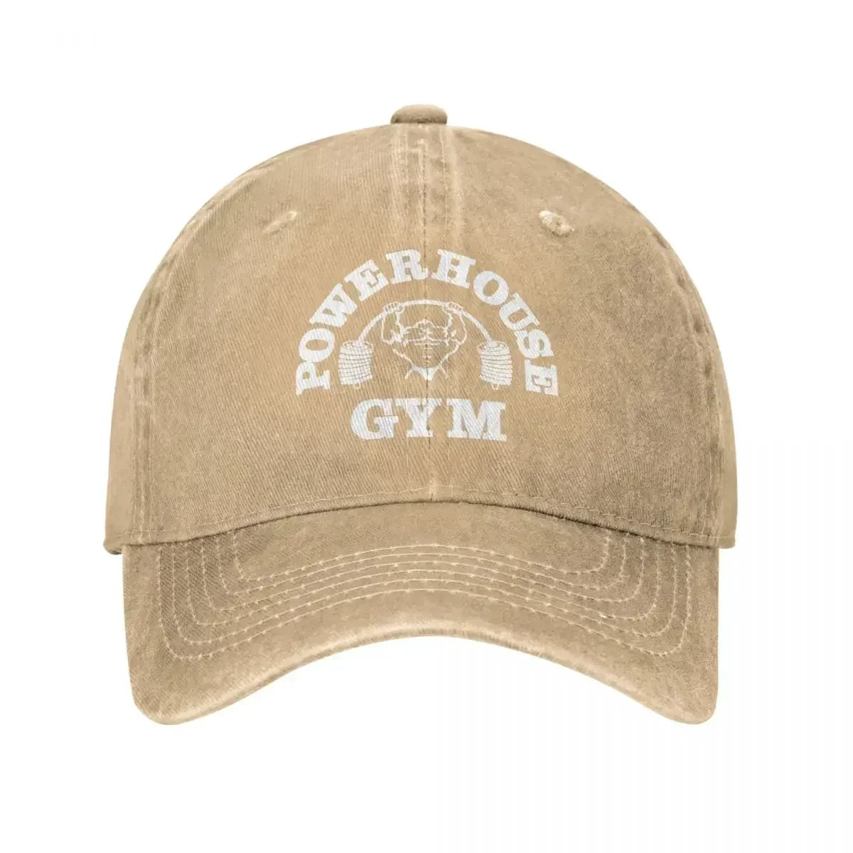 Classic Denim Powerhouse Gym Baseball Caps For Men Women Summer Adjustable Baseball Hat