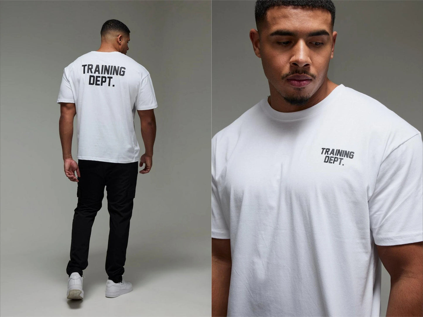 "training Dept." oversized T-shirt