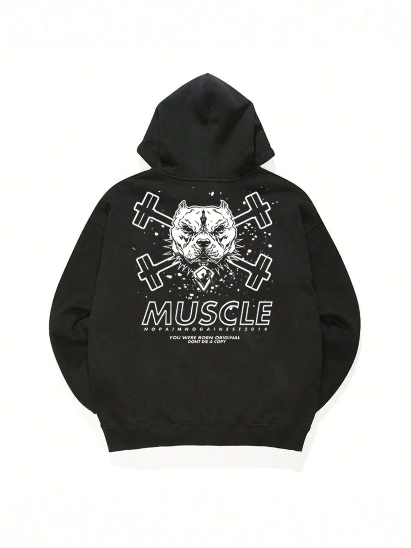 Men's Autumn And Winter Hoodie Fitness Training Long Sleeved Sports Sweatshirt European And American Street Retro Fashion Top