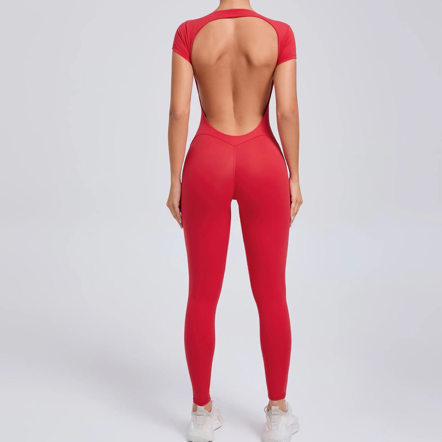 Yoga Jumpsuit Fitness Sports Overalls Gym Clothing Set Wear Pilates Workout Clothes Women Short Sleeves Outfit Activewear