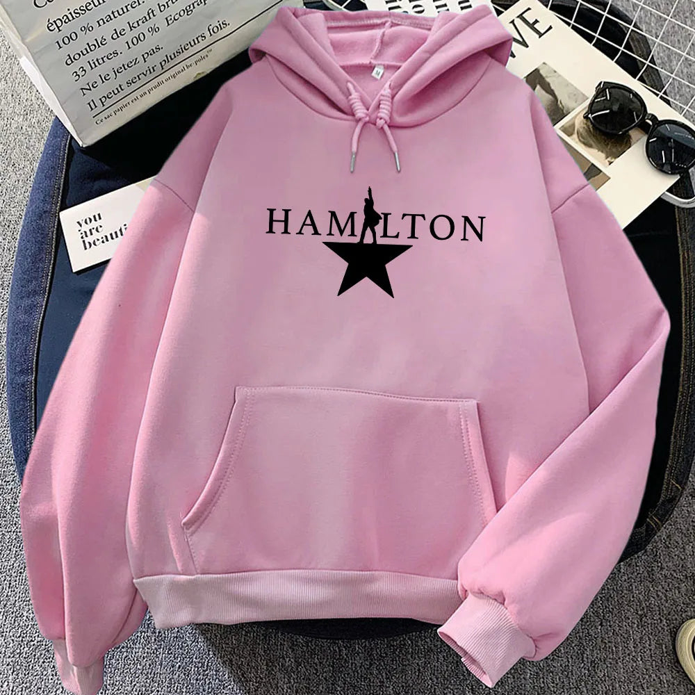 Musical Hamiltonn Hoodies Long Sleeve Women/Men Sweatshirts Hooded Winter Warm Fashion Pullovers Graphic Printing Clothes Female