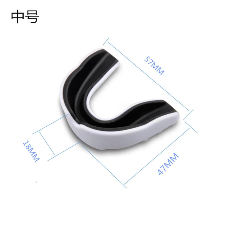 Mouth Guard Sports- Teeth 3D Technology Double Layer Boxing Mouth Guard Perfect Fit Adults with Case - Boil & Bite Mouth