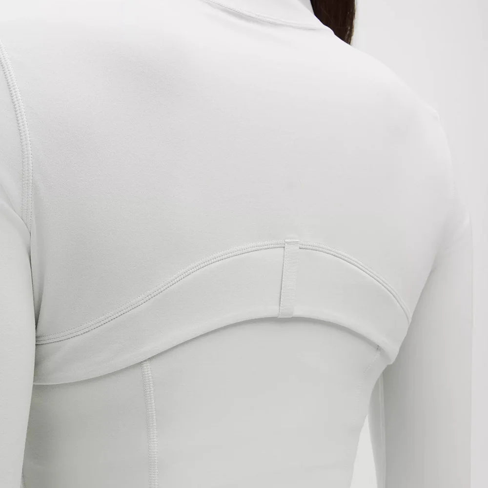 Women's Slim-Fit Zippered Training define Jacket - Long Sleeve Fitness Running Top for Jogging & Sports, Lightweight Activewear