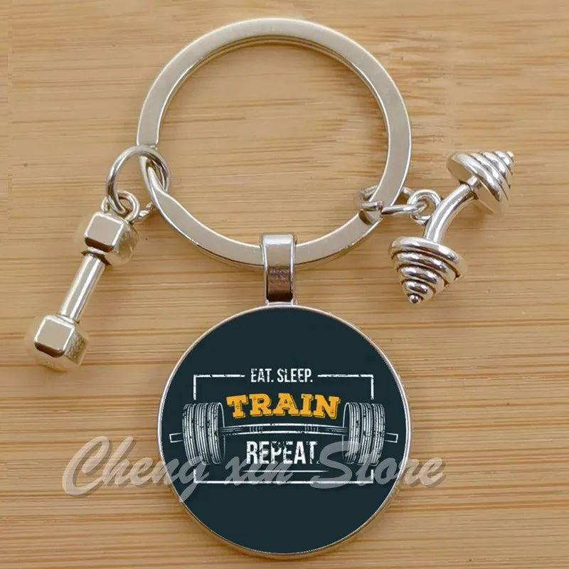 Gym Keyring Keychain Suitable For Bodybuilding Athletes Heavy Men Boys Bodybuilding Sports Unisex Men Tactical Rock Keyring Keyc