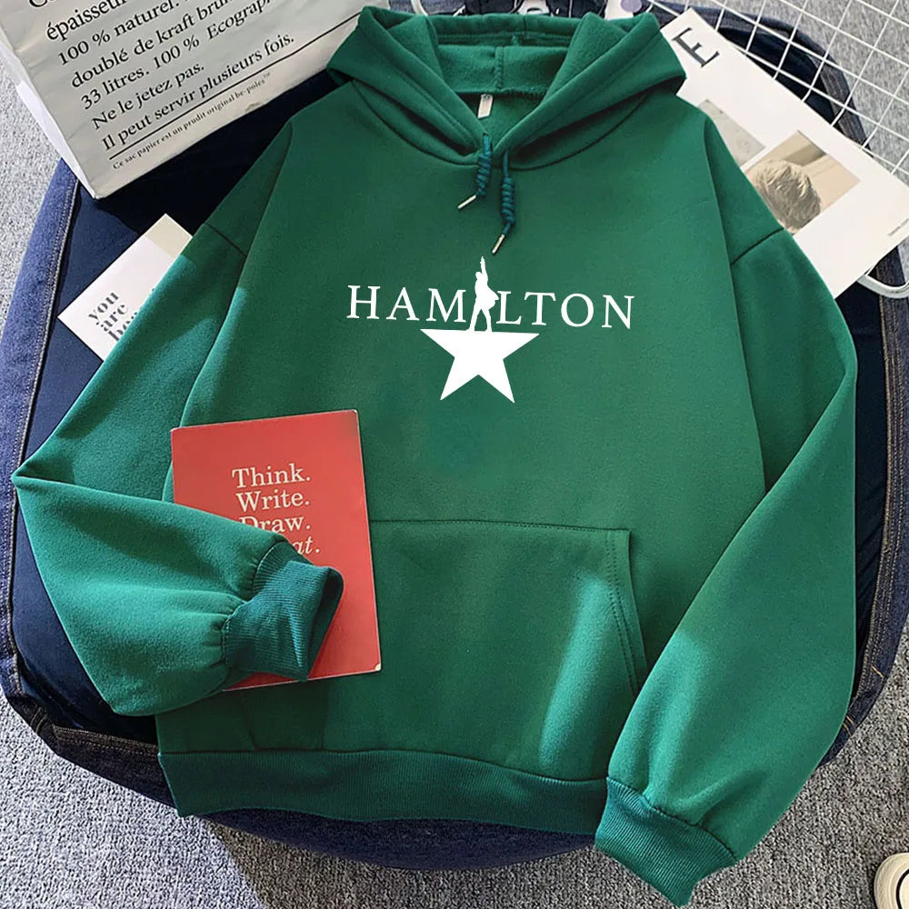 Musical Hamiltonn Hoodies Long Sleeve Women/Men Sweatshirts Hooded Winter Warm Fashion Pullovers Graphic Printing Clothes Female