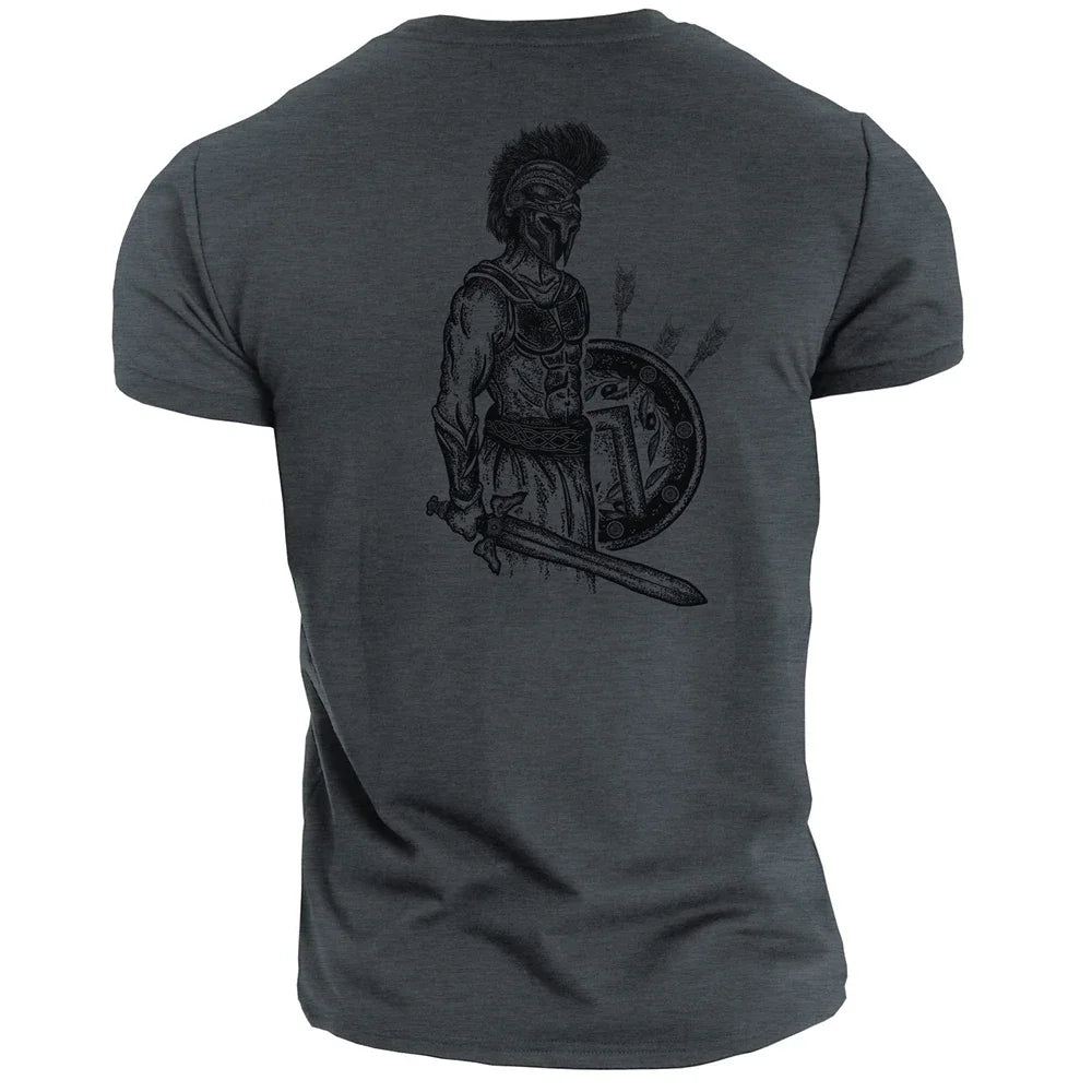 2024 New Summer Top Fashion Breathable Men's 3Dt Shirt Fitness Sports Outdoor Viking T-shirt Plus Size Loose Men's Street Shirt