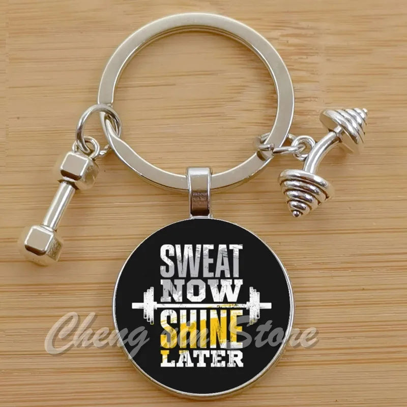 Gym Keyring Keychain Suitable For Bodybuilding Athletes Heavy Men Boys Bodybuilding Sports Unisex Men Tactical Rock Keyring Keyc