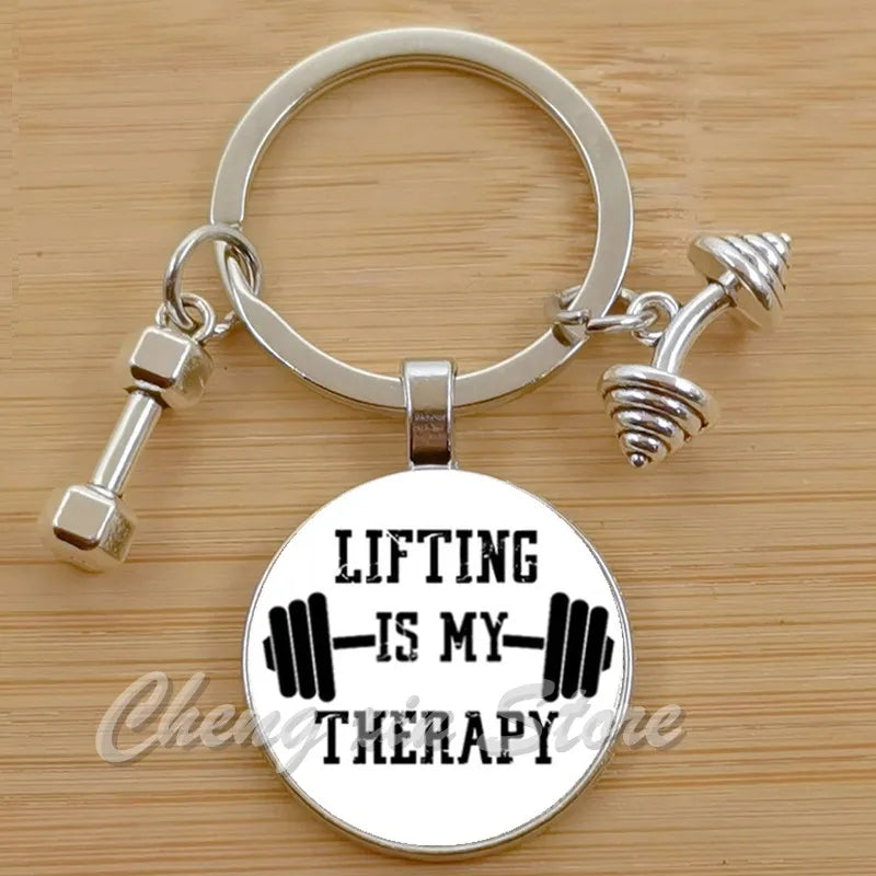 Gym Keyring Keychain Suitable For Bodybuilding Athletes Heavy Men Boys Bodybuilding Sports Unisex Men Tactical Rock Keyring Keyc