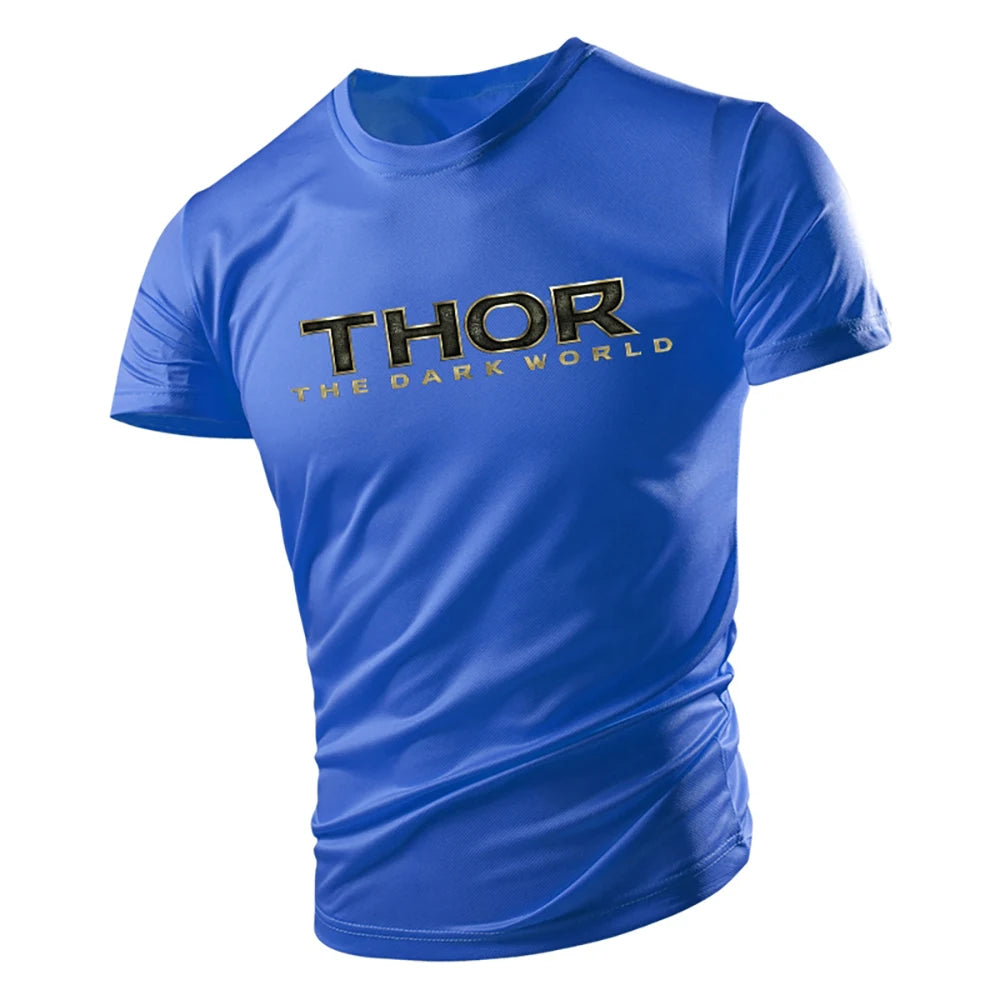 Summer Fashion Casual Sports 2d Printed Alphabet Adult Crewneck Short Sleeve Large Size Men'S T-Shirt Comfortable And Loose