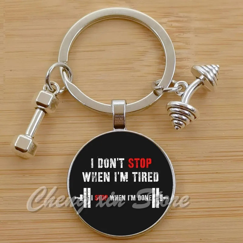 Gym Keyring Keychain Suitable For Bodybuilding Athletes Heavy Men Boys Bodybuilding Sports Unisex Men Tactical Rock Keyring Keyc