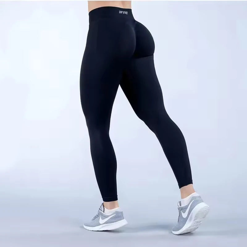 Impact Leggings for Women with logo Scrunch Seamless Yoga Legging Low Ribbed Band Gym Sports Pants High Stretchy Fitness Tights