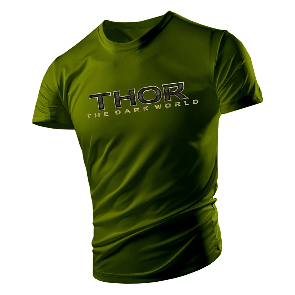 Summer Fashion Casual Sports 2d Printed Alphabet Adult Crewneck Short Sleeve Large Size Men'S T-Shirt Comfortable And Loose