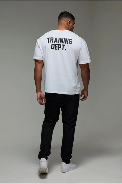 "training Dept." oversized T-shirt