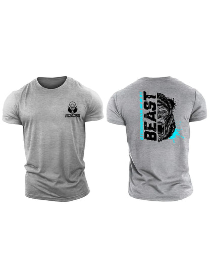 Strongman Beast  - Gym T-Shirt High Quality Casual Men's Short Sleeves Top