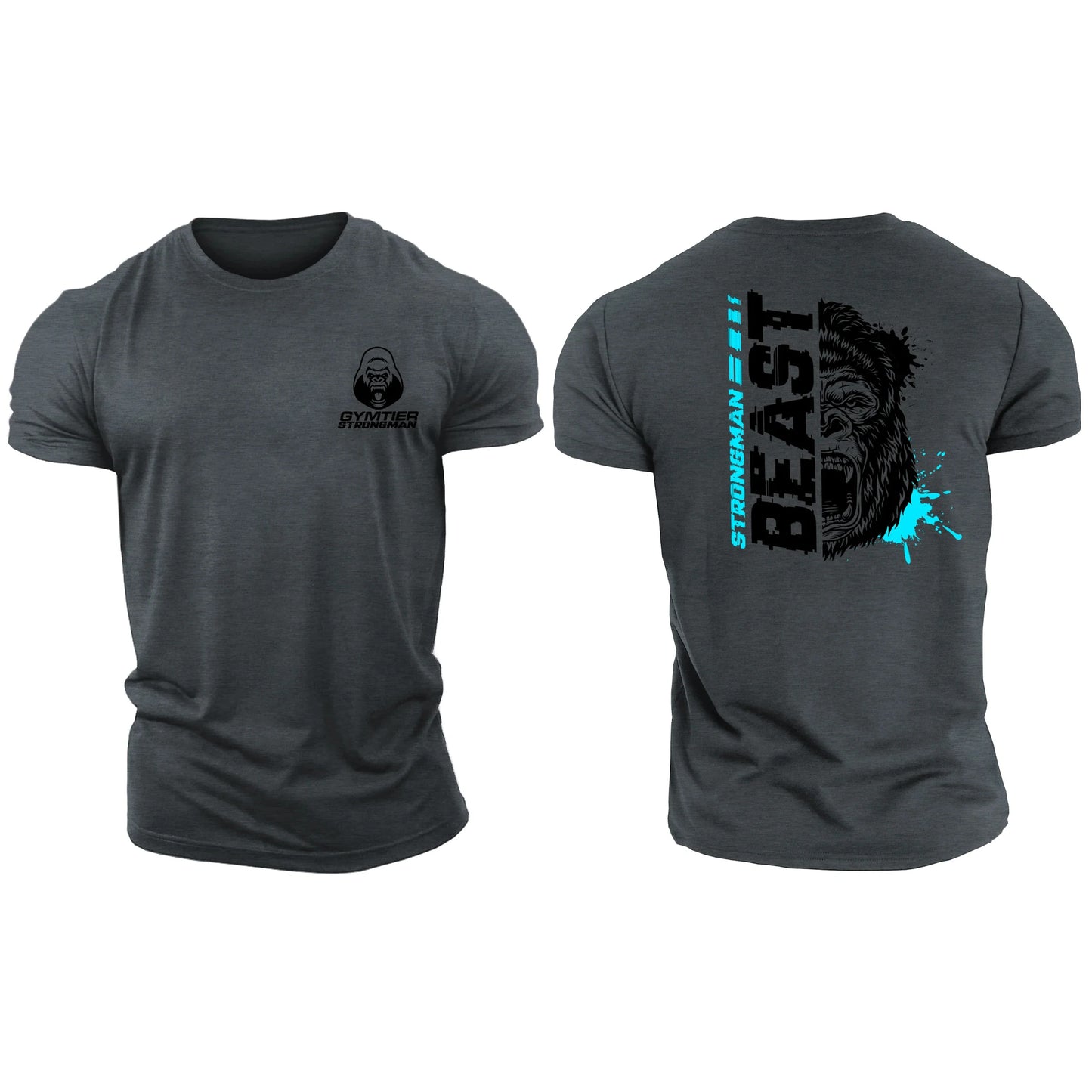 Strongman Beast  - Gym T-Shirt High Quality Casual Men's Short Sleeves Top