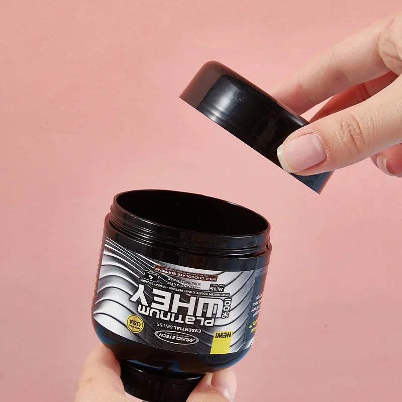 100/200ML Portable Mini Protein Powder Bottle with Keychain Health Funnel Medicine Box Container Small Cup Outdoor Sport Storage