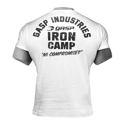 Muscle Fitness Brothers Men's Summer Sports Casual Running Workout Fitness Cotton Elastic Short Sleeve T-Shirt