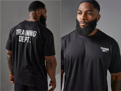 "training Dept." oversized T-shirt